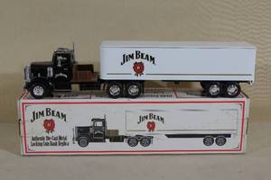 ERTL 1948 Peterbilt Tractor Trailer Bank - Jim Beam