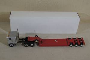 Conrad 156 Scale Freightliner Truck and Flatbed Trailer Model - W Germany