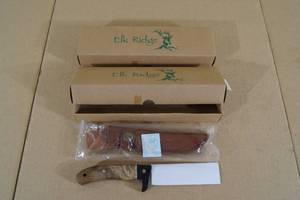 2 Elk Ridge ER-065 Stainless Steel Fixed Blade Knives