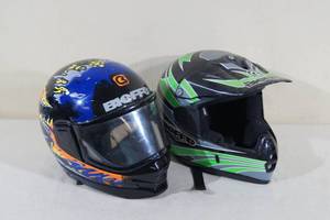 2 Bieffe Helmets - 1 Has Bluetooth