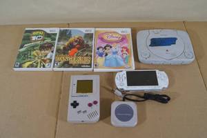 Game Boy, PSP, PS One with Wii Games