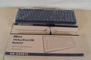 2 Unused iMicro KB-US9813 Wired USB Keyboards