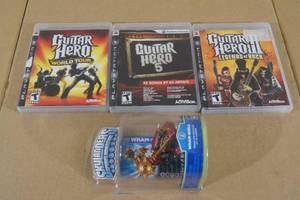 Guitar Hero Games and Skylander Figure