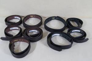 Boston Leather Black and Brown No-Scratch Belts