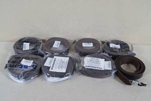 Boston Leather Brown Hook and Loop (Velcro) No-Scratch Belts