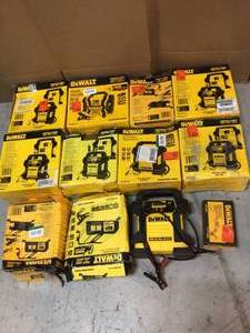 Lot of Assorted Dewalt Portable Power Stations various models and conditions Customer Returns See Pictures