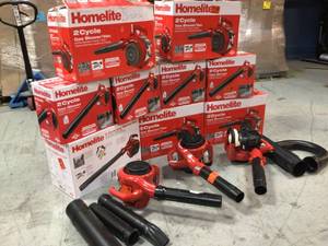 Lot of Assorted Homelite Blowers Customer Returns See Pictures