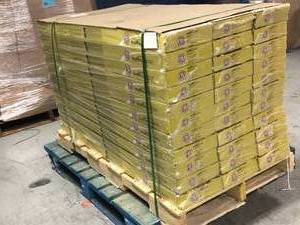 Pallet of Natural Hickory 7 mm Thick x 8.03 in. Wide x 47.64 in. Length Laminate Flooring (23.91 sq. ft.  case) by TrafficMaster Customer returns See Pictures
