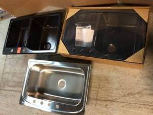 Lot of 3 Kitchen Sinks Various Models and Conditions See Pictures