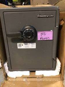 2.0 cu. ft. Fireproof & Waterproof Safe with Dial Combination Lock by SentrySafe No Keys Small Damage on Top Corner See Pictures