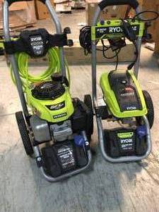Lot of 2 2300 PSI 1.2 GPM High Performance Electric Pressure Washer by RYOBI Customer Returns See Pictures