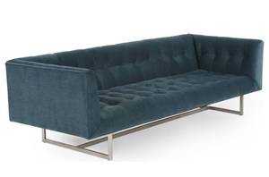 Brand new still in box gorgeous cashmere velvet sofa by Kardel