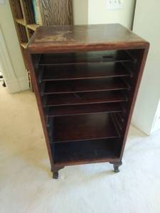lot 36 image: Old Record Cabinet
