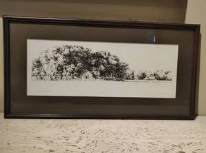 lot 70 image: Framed Lithograph Print Farm One- The Old Place- Signed & Numbered