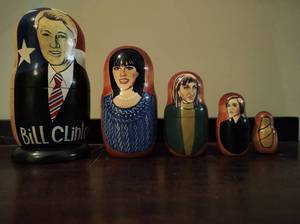 lot 71 image: Bill Clinton Nesting Dolls