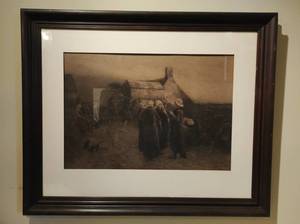 lot 74 image: Large Framed Vintage Print