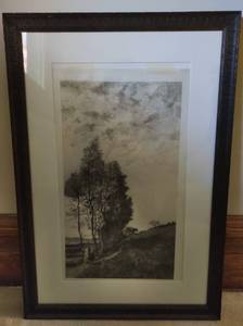lot 77 image: Framed Antique Lithograph Print