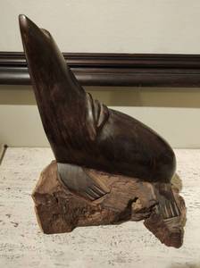 lot 94 image: Hand carved Wood Seal