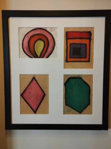 lot 99 image: Four Part Framed Artwork by Linda Neal