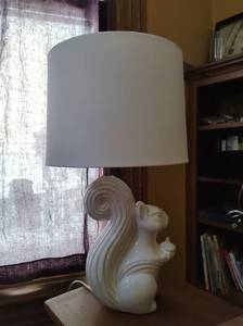 lot 103 image: Squirrel Table Lamp