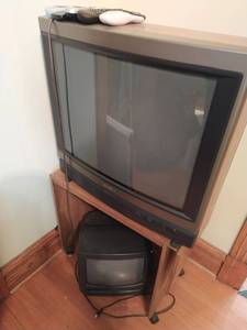 lot 181 image: Two TVs and TV Stand