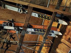 lot 249 image: Seven Sets of Skis with Poles