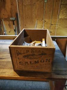 lot 255 image: Old Crate with Contents