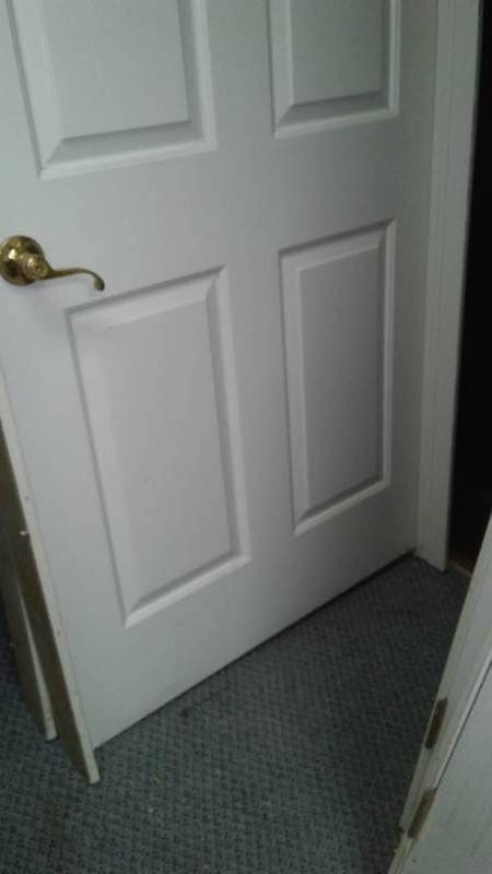 lot 289 image: 36 in. Hollow core framed door.