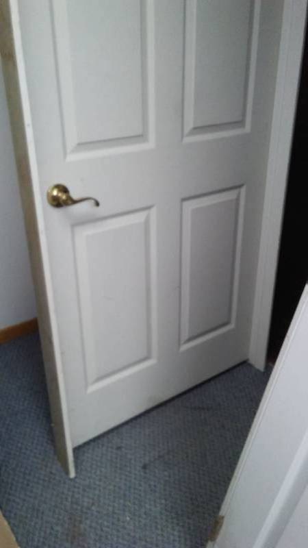 lot 290 image: 36 in. Hollow core framed door.