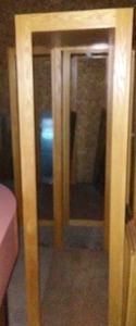 lot 163 image: Open Shelving Oak and Glass Shelves. (3)