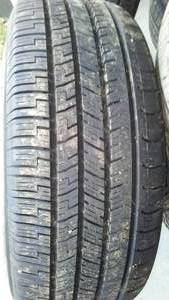lot 111 image: GOODYEAR  EAGLE  ENFORCER Tires 255 x 60 x 18.  Quantity - 4 TIRES,  2,000 miles or less on tires.