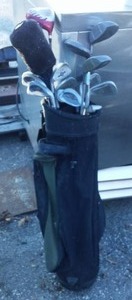 lot 122 image: Northwestern Right Hand Golf Clubs and Bag.