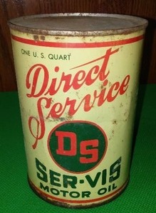 lot 130 image: Direct Service Motor Oil Can.