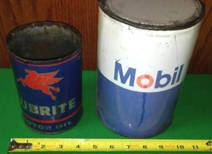 lot 148 image: Mobil Motor Oil and Grease.