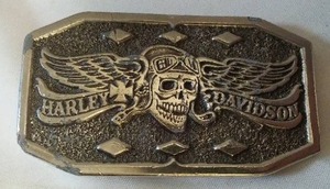 lot 244 image: Vintage Harley Davidson Belt Buckle. 1975