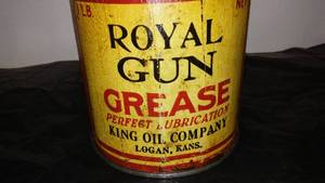 lot 246 image: Royal Gun Grease Can.