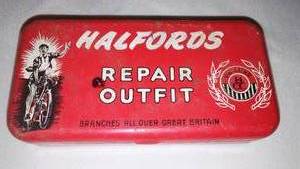 lot 263 image: Halfords Repair Outfit Deluxe Tube Repair Kit, Great Britain.