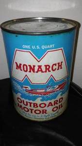 lot 270 image: Monarch Outboard Motor Oil Can.