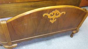 lot 293 image: Antique Headboard, Curved Footboard and all rails