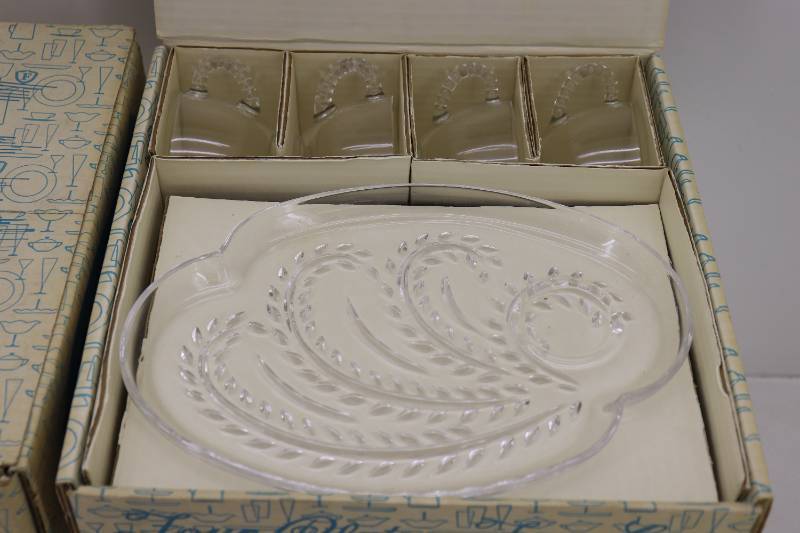 (2) Sets Federal Homestead Snack Serving Sets