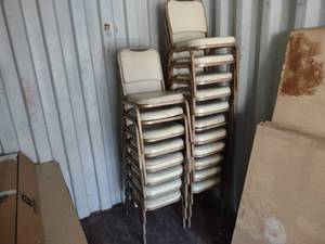 lot 24 image: (19) Stacking Chairs...