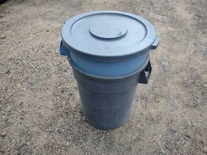 lot 31 image: (2) Rubbermaid Brute 32 Gallon Cans...