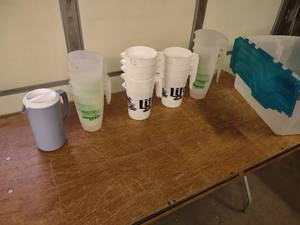 lot 40 image: Assorted Pitchers with Tub...