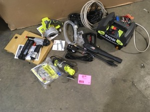 lot 36 image: Lot of Assorted Ryobi Power Tools Various Models and Conditions customer returns  See Pictures