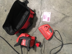 lot 44 image: Used Milwaukee M12 12-Volt Lithium-Ion Cordless Compact Inflator included Battery and Charged See Pictures