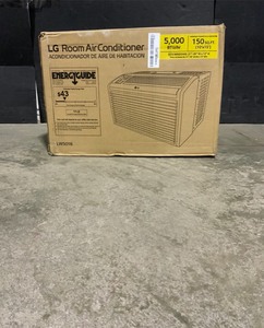 lot 5 image: LG Electronics 5,000 BTU 115-Volt Window Air Conditioner LW5016 in White. See Pictures