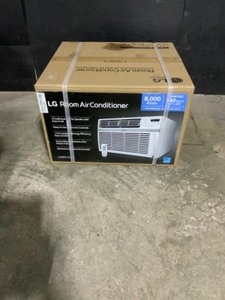 lot 44 image: LG Electronics 8,000 BTU 115-Volt Window Air Conditioner LW8016ER with ENERGY STAR and Remote in White. See Pictures