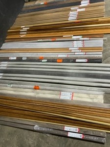 lot 47 image: Huge Assortment of T-Molds, Spacers, Stair Noses & Reducers. Various Designs & Sizes. See Pictures