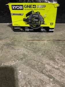 lot 51 image: RYOBI ONE HP 18V Brushless Cordless 7-14 in. Circular Saw (Tool Only). See Pictures