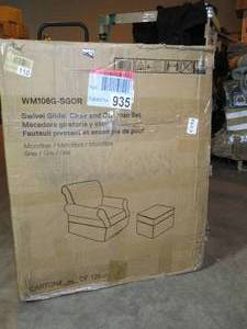 Kelcie Swivel Glider Chair & Ottoman Set
